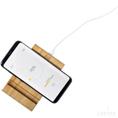 Vartol Mobiele Houder Met Draadloze Oplader Bruin