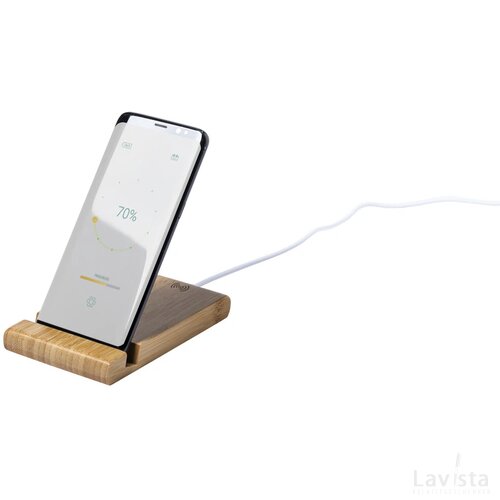 Vartol Mobiele Houder Met Draadloze Oplader Bruin