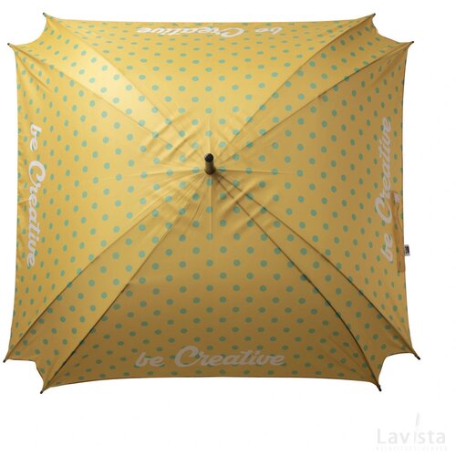Crearain Square Rpet Custom Made Paraplu Wit