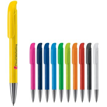 Balpen Atlas hardcolour metal tip zwart Balpen Atlas hardcolour metal tip zwart