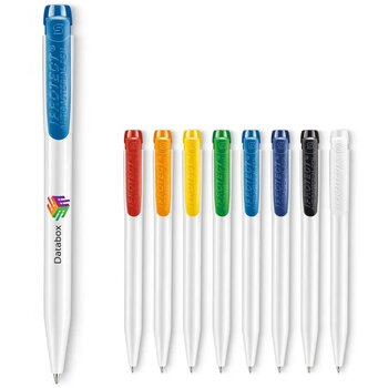 Balpen IProtect hardcolour wit / oranje