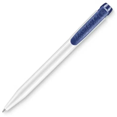 Balpen IProtect hardcolour wit / donker blauw