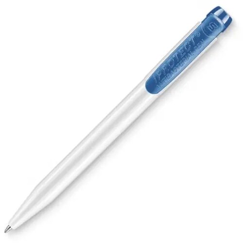 Balpen IProtect hardcolour wit / blauw