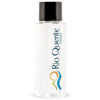 Flesje met douchgel en shampoo (50 ml) Zwart