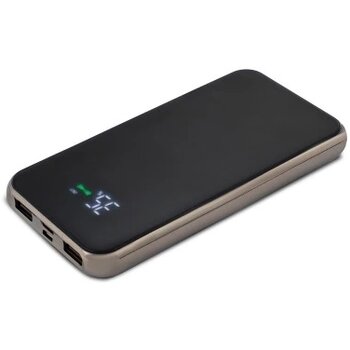Draadloze powerbank met hoogglans oppervlak 8000mAh zwart