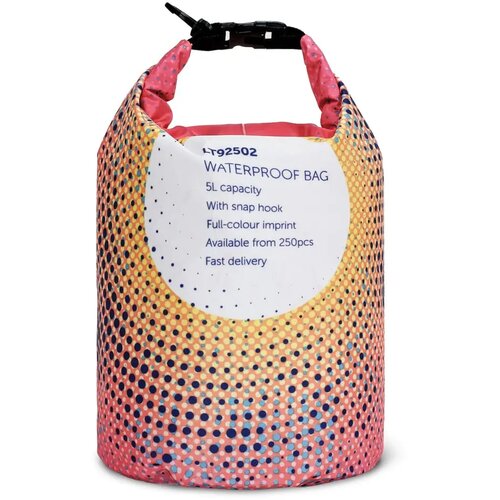 Op maat gemaakte waterwerende strandtas 5L met full-colour print