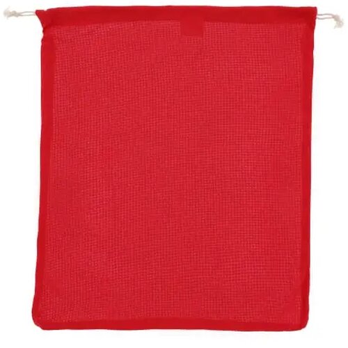 Herbruikbaar groente & fruit zakje OEKO-TEX® katoen 40x45cm rood