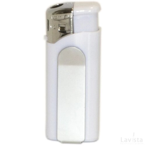Aansteker Atomic mini clip wit