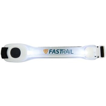 Veiligheids LED armband wit, zwart