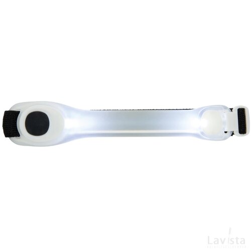 Veiligheids LED armband wit, zwart