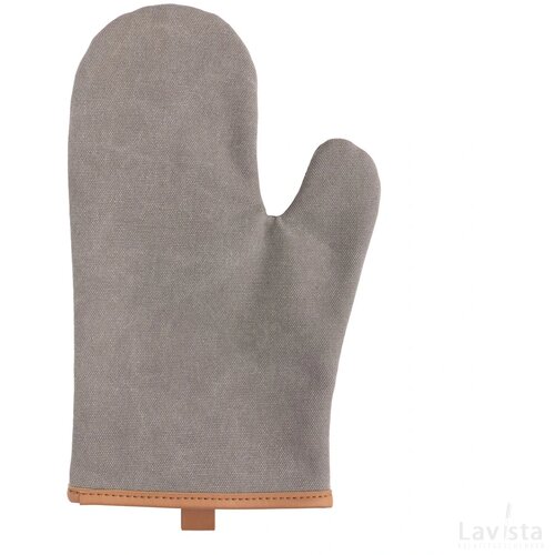 Deluxe canvas ovenhandschoen grijs