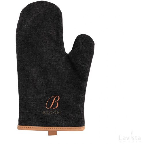 Deluxe canvas ovenhandschoen zwart