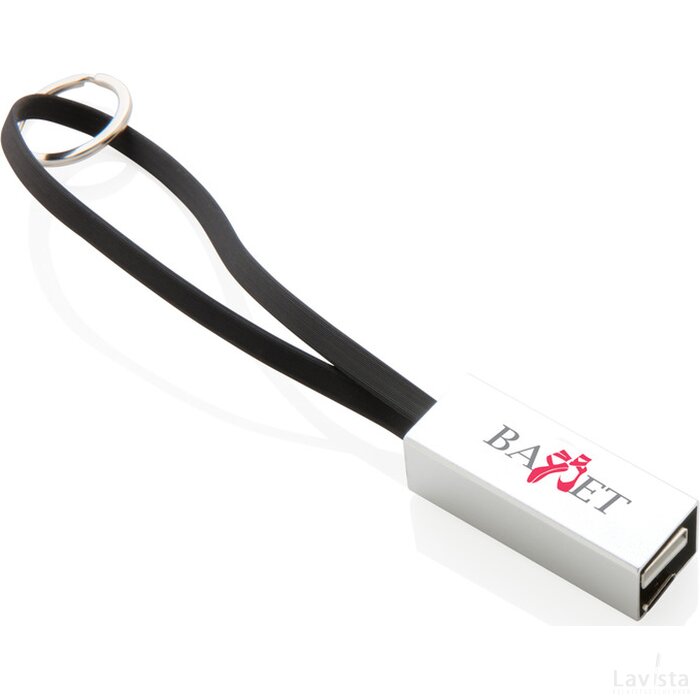Luxe 3-in-1 kabel zwart, zilver