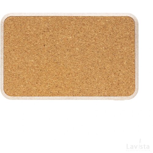 Kurk en tarwestro 5000 mAh zakformaat powerbank khaki