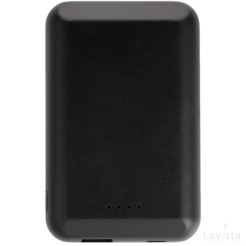 Magnetische 5000 mAh 5W draadloze powerbank zwart