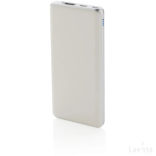Ultra snelle 10.000 mAh powerbank met PD wit