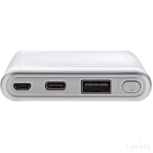 Ultra snelle 10.000 mAh powerbank met PD wit