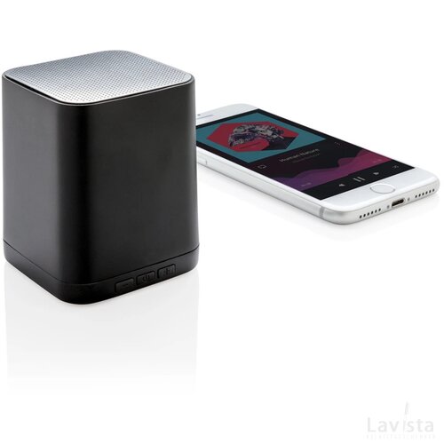 Light up logo draadloze 3W speaker zwart