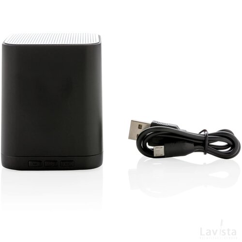 Light up logo draadloze 3W speaker zwart