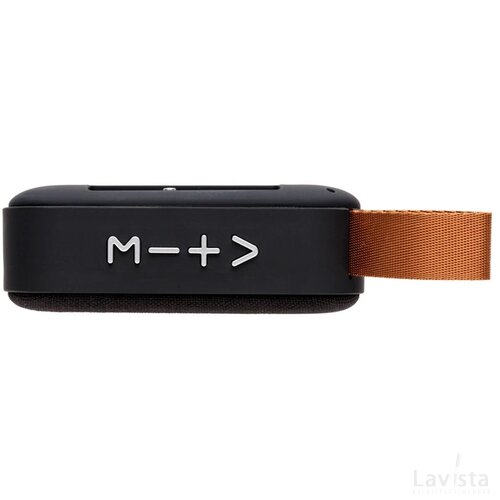 Fabric trend draadloze 3W speaker zwart, zwart