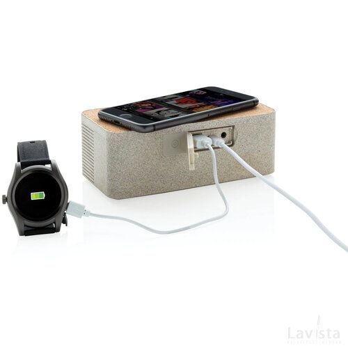 Tarwestro 5W speaker met draadloze oplader khaki