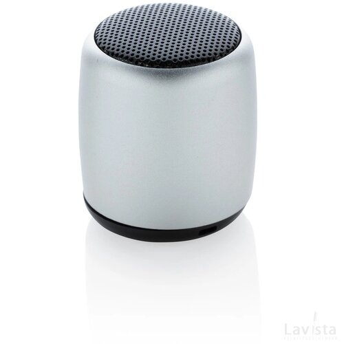 Mini aluminium draadloze speaker zilver