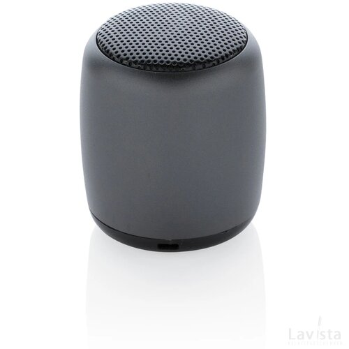 Mini aluminium draadloze speaker antraciet