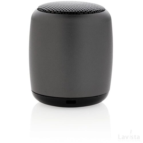 Mini aluminium draadloze speaker antraciet