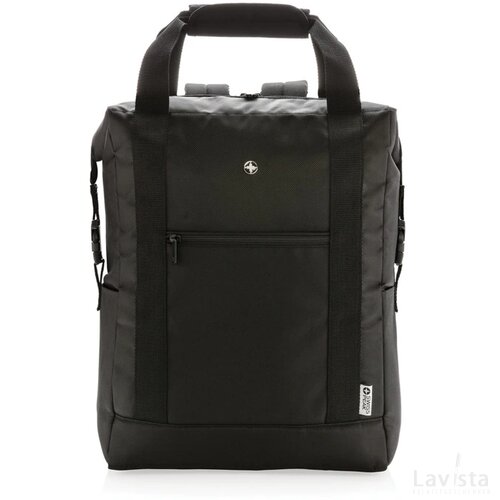 Swiss Peak koeldraagtas/rugzak PVC vrij zwart