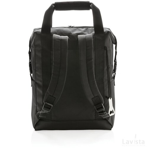 Swiss Peak koeldraagtas/rugzak PVC vrij zwart