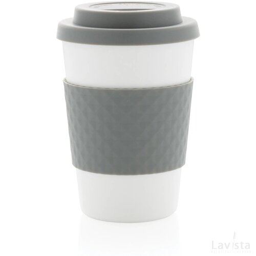 Herbruikbare koffiebeker 270ml grijs