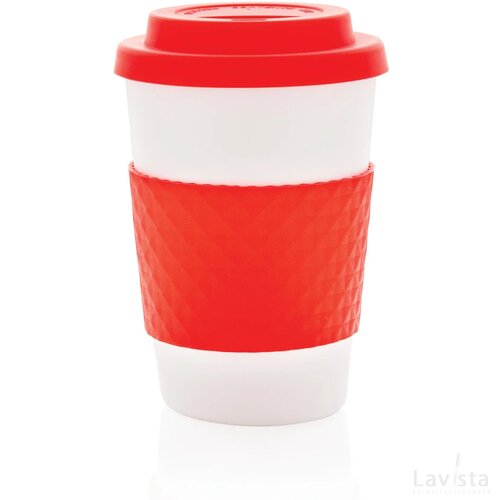 Herbruikbare koffiebeker 270ml rood