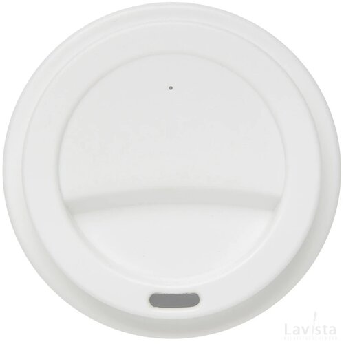 Herbruikbare koffiebeker met schroefdop 350ml wit