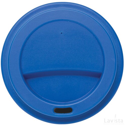 Herbruikbare koffiebeker met schroefdop 350ml blauw