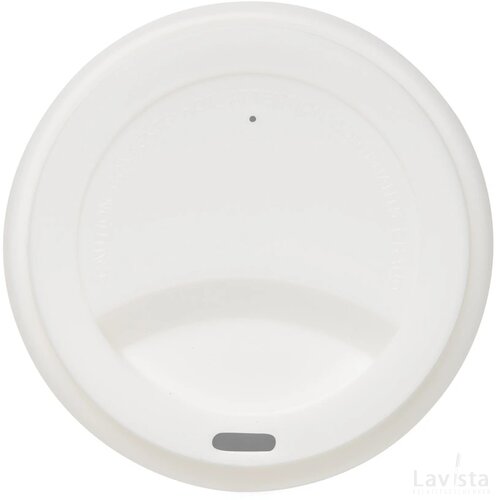 Herbruikbare dubbelwandige koffiebeker 300ml wit