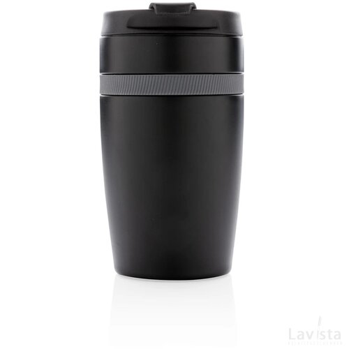 Sierra lekvrije vacuüm geïsoleerde koffiemok zwart, grijs