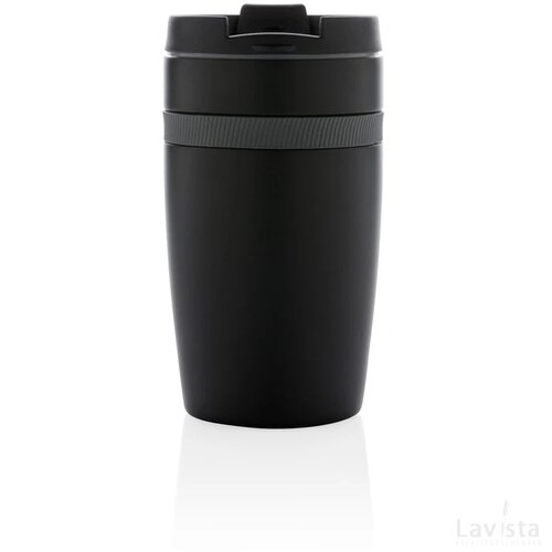 Sierra lekvrije vacuüm geïsoleerde koffiemok zwart, grijs