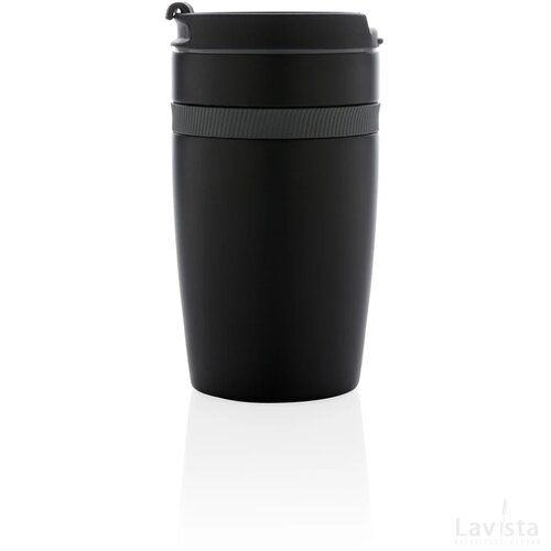 Sierra lekvrije vacuüm geïsoleerde koffiemok zwart, grijs