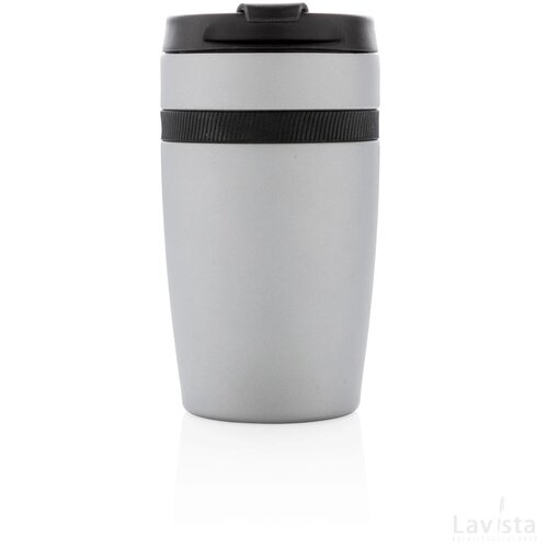 Sierra lekvrije vacuüm geïsoleerde koffiemok zilver, zwart