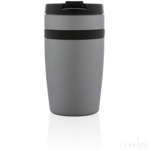 Sierra lekvrije vacuüm geïsoleerde koffiemok zilver, zwart