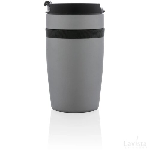Sierra lekvrije vacuüm geïsoleerde koffiemok zilver, zwart