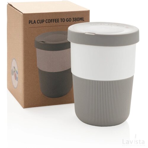 PLA cup coffee to go 380ml grijs