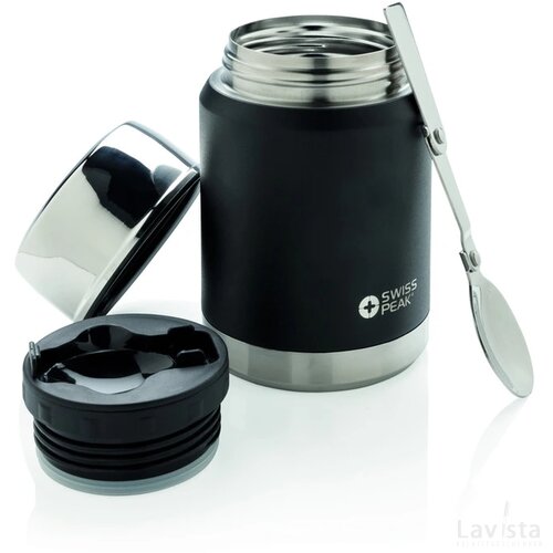 Swiss Peak Elite copper vacuüm voedselcontainer zwart
