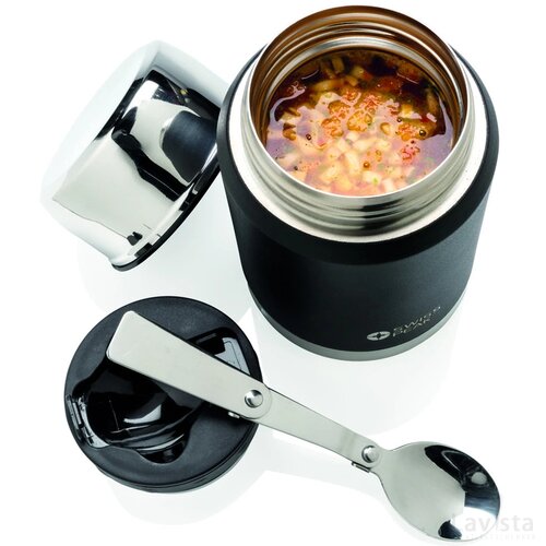 Swiss Peak Elite copper vacuüm voedselcontainer zwart