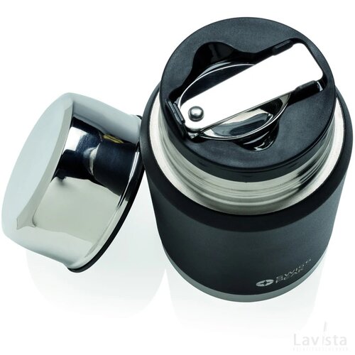 Swiss Peak Elite copper vacuüm voedselcontainer zwart