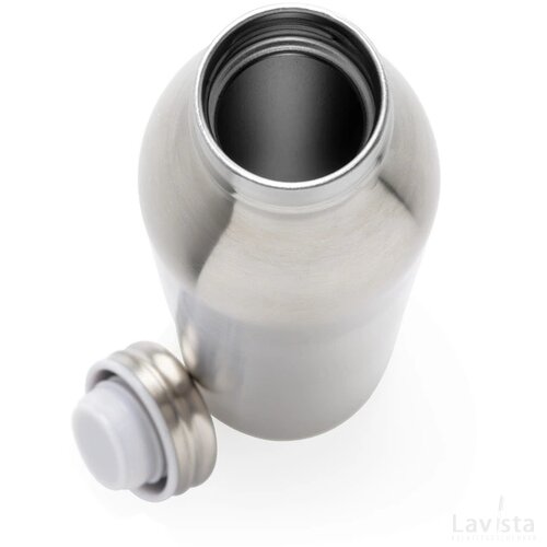 Lekvrije drinkfles met koperisolatie zilver