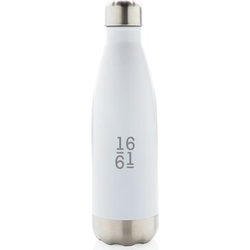 Vacuüm geïsoleerde roestvrijstalen fles wit