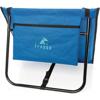 Opvouwbare strand loungestoel blauw