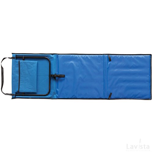 Opvouwbare strand loungestoel blauw