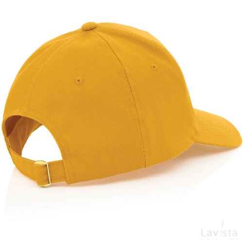 Impact AWARE™ 5 panel 280gr recycled katoenen cap geel